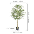 5ft Lifelike Artificial Olive Tree