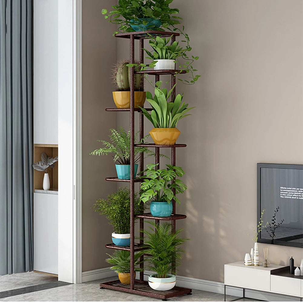 8-Tier Metal Plant Display Stand