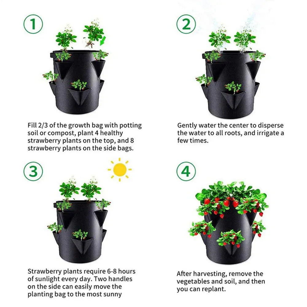 7-Gallon Grow Bag with Side Pockets