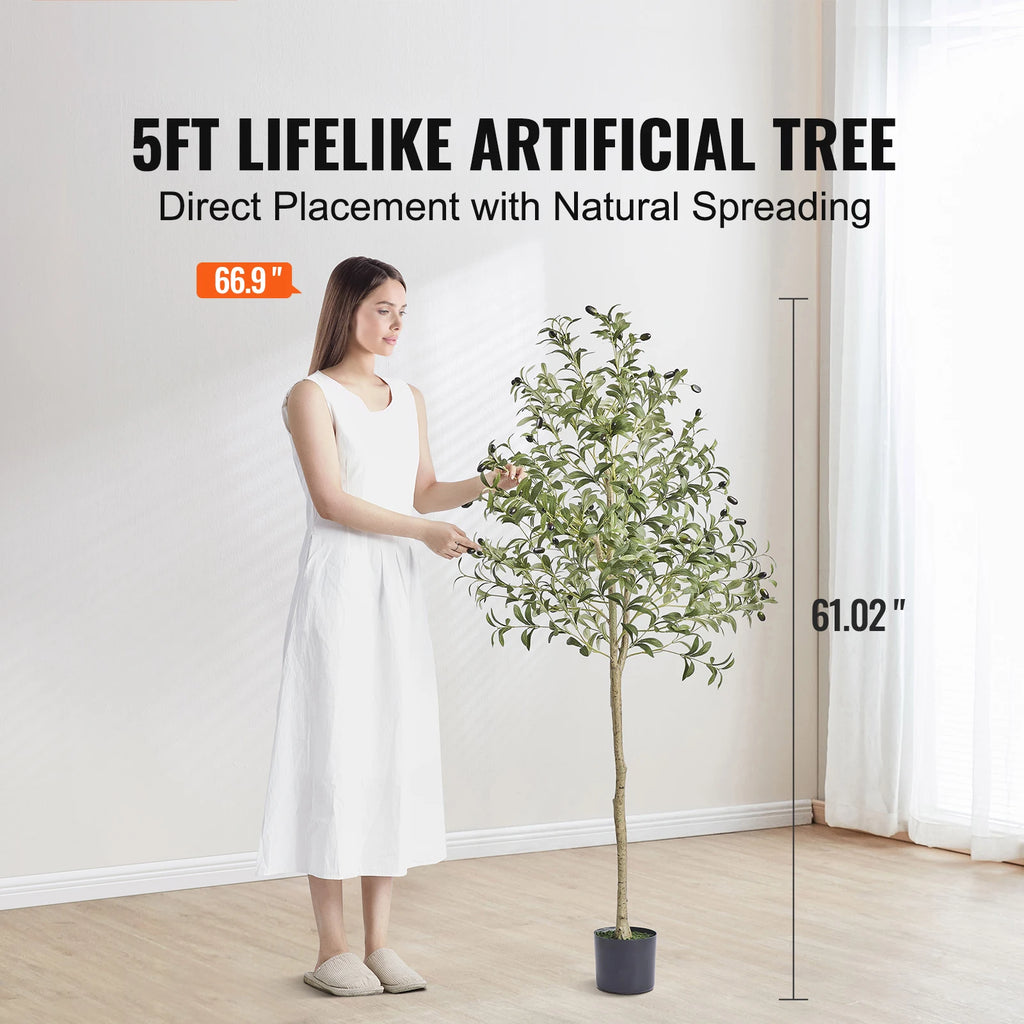 5ft Lifelike Artificial Olive Tree