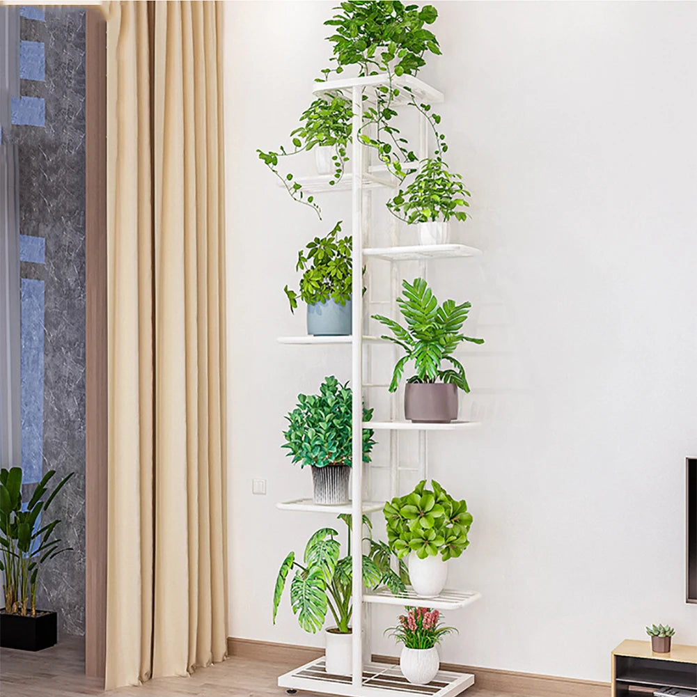 8-Tier Metal Plant Display Stand