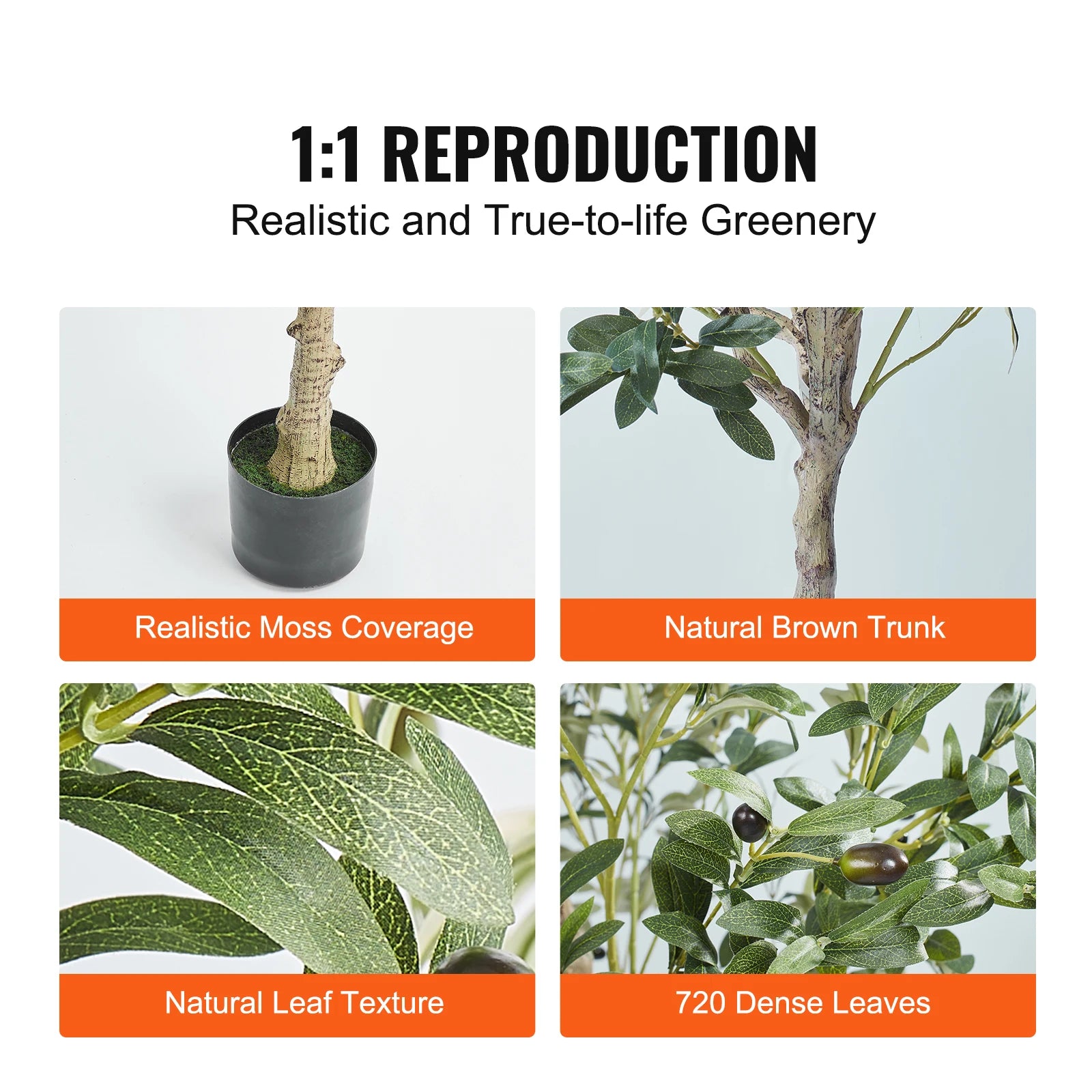 5ft Lifelike Artificial Olive Tree